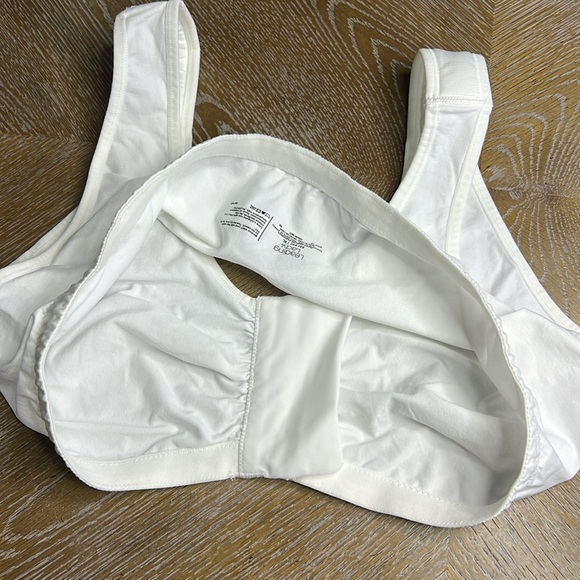 LEADING LADY White Front Clasps Bra XL - Picture 7 of 7